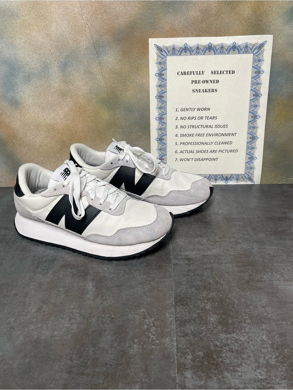 New Balance 237 Women's Sneakers White/Grey/Black Size 8.5B - Picture 2 of 16
